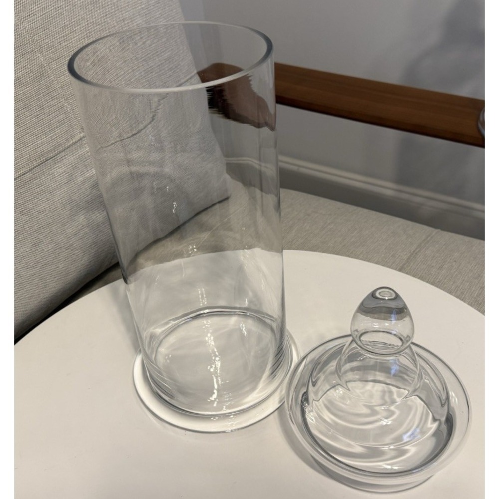 18" Tall Antique Victorian Blown Glass Apothecary Specimen Pharmacy Jar with Lid - Picture 7 of 12